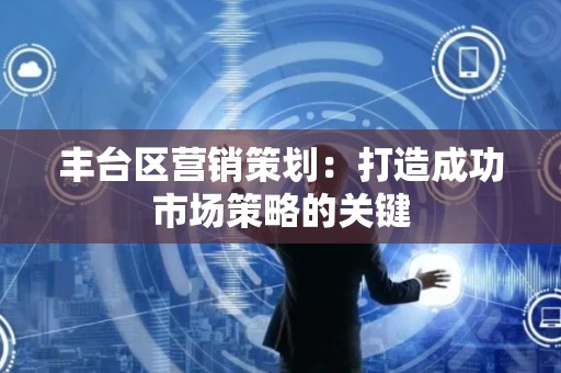 丰台区营销策划：打造成功市场策略的关键