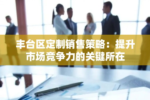 丰台区定制销售策略：提升市场竞争力的关键所在