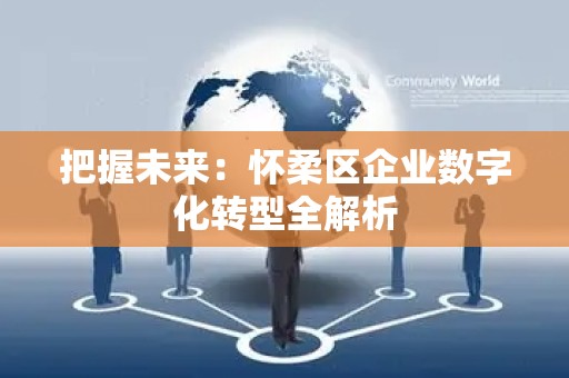 把握未来：怀柔区企业数字化转型全解析