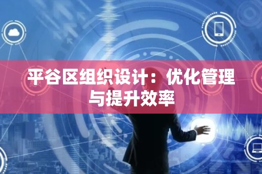 平谷区组织设计：优化管理与提升效率