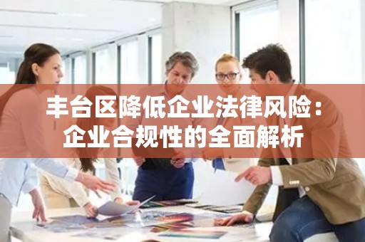 丰台区降低企业法律风险：企业合规性的全面解析