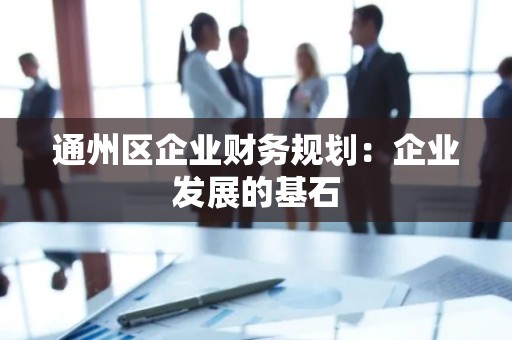 通州区企业财务规划：企业发展的基石