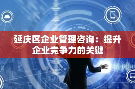 延庆区企业管理咨询：提升企业竞争力的关键