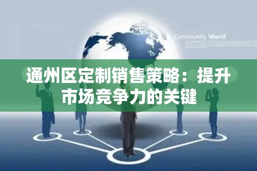 通州区定制销售策略：提升市场竞争力的关键