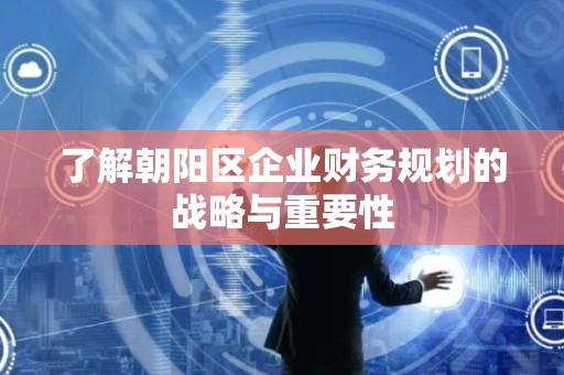 了解朝阳区企业财务规划的战略与重要性