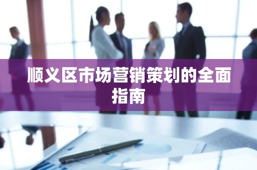 顺义区市场营销策划的全面指南