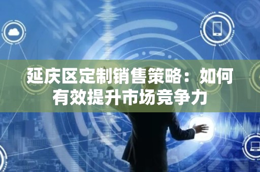 延庆区定制销售策略：如何有效提升市场竞争力