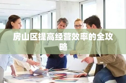 房山区提高经营效率的全攻略