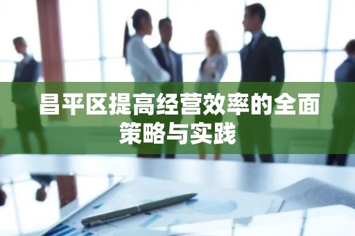 昌平区提高经营效率的全面策略与实践