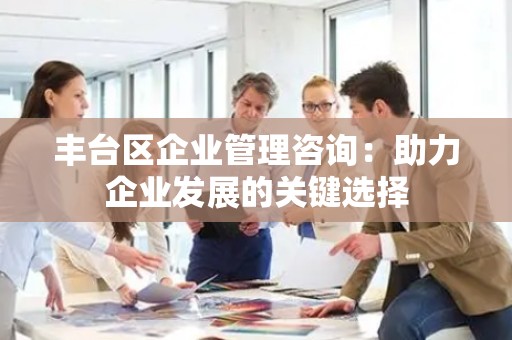 丰台区企业管理咨询：助力企业发展的关键选择
