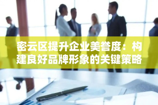 密云区提升企业美誉度：构建良好品牌形象的关键策略