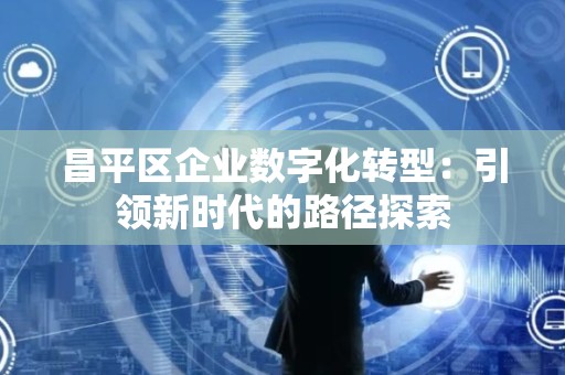 昌平区企业数字化转型：引领新时代的路径探索