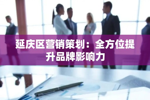 延庆区营销策划：全方位提升品牌影响力