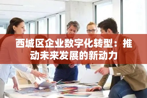 西城区企业数字化转型：推动未来发展的新动力