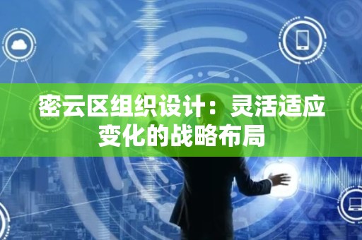 密云区组织设计：灵活适应变化的战略布局