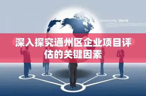 深入探究通州区企业项目评估的关键因素