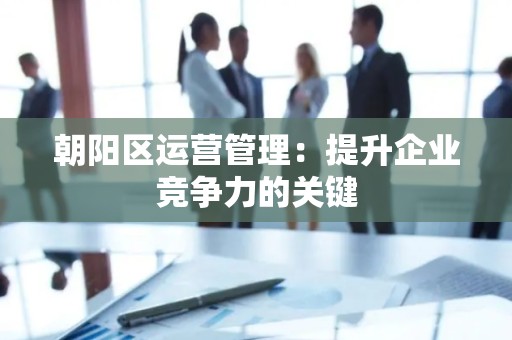 朝阳区运营管理：提升企业竞争力的关键