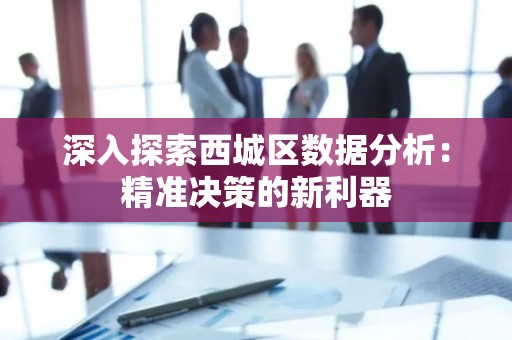 深入探索西城区数据分析：精准决策的新利器