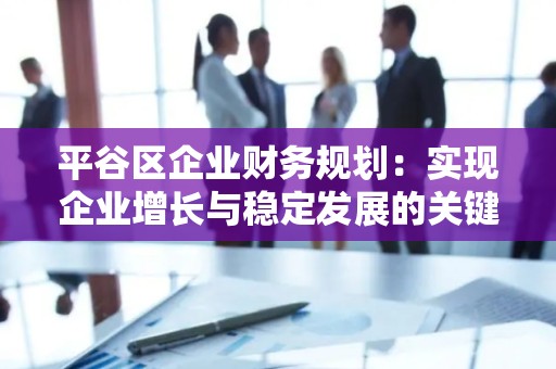 平谷区企业财务规划：实现企业增长与稳定发展的关键
