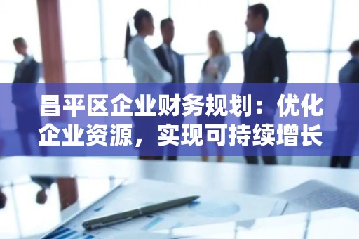 昌平区企业财务规划：优化企业资源，实现可持续增长